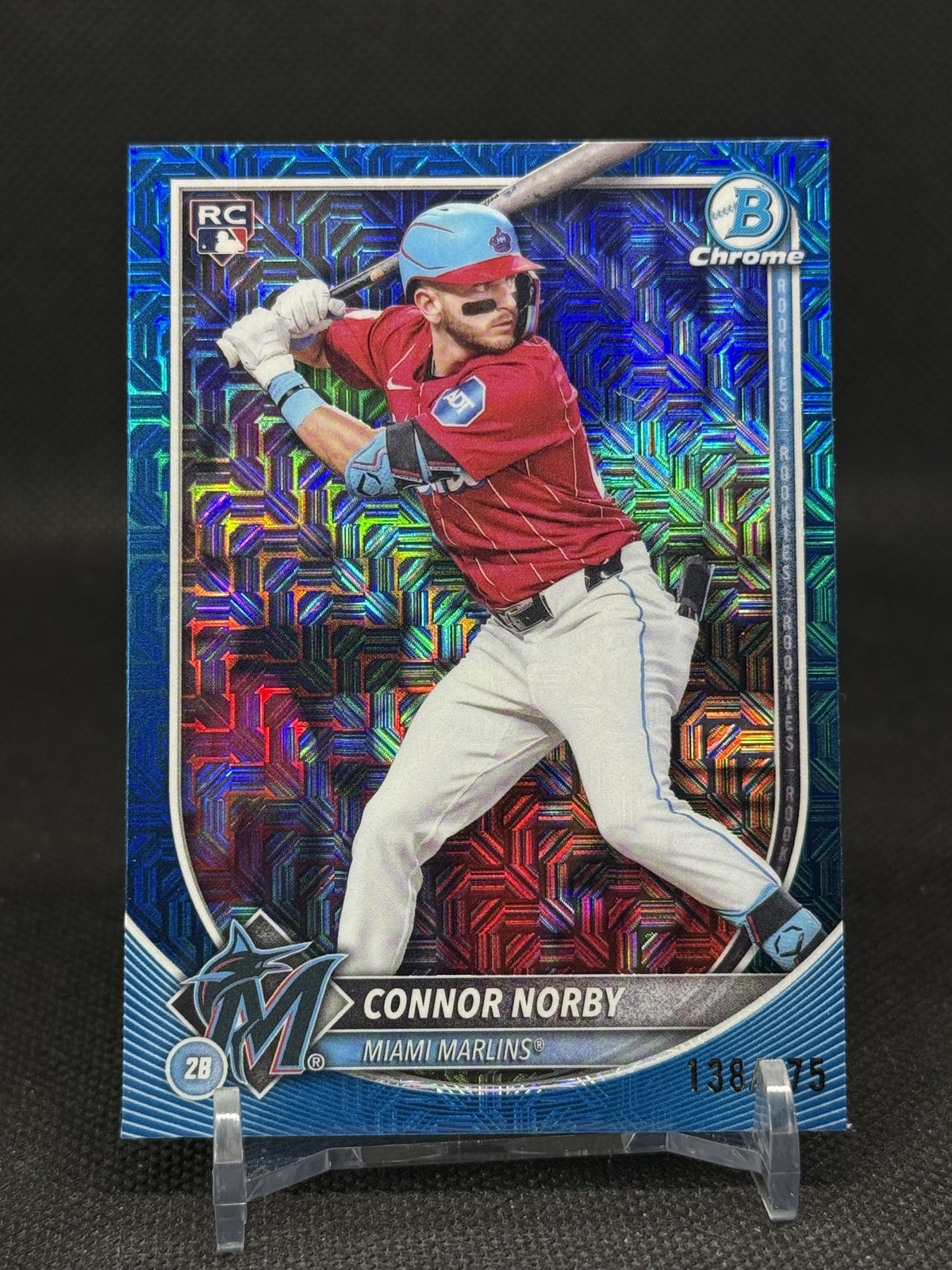 2025 Bowman – Connor Norby #46 Chrome Navy Mojo Refractor /175 (RC)