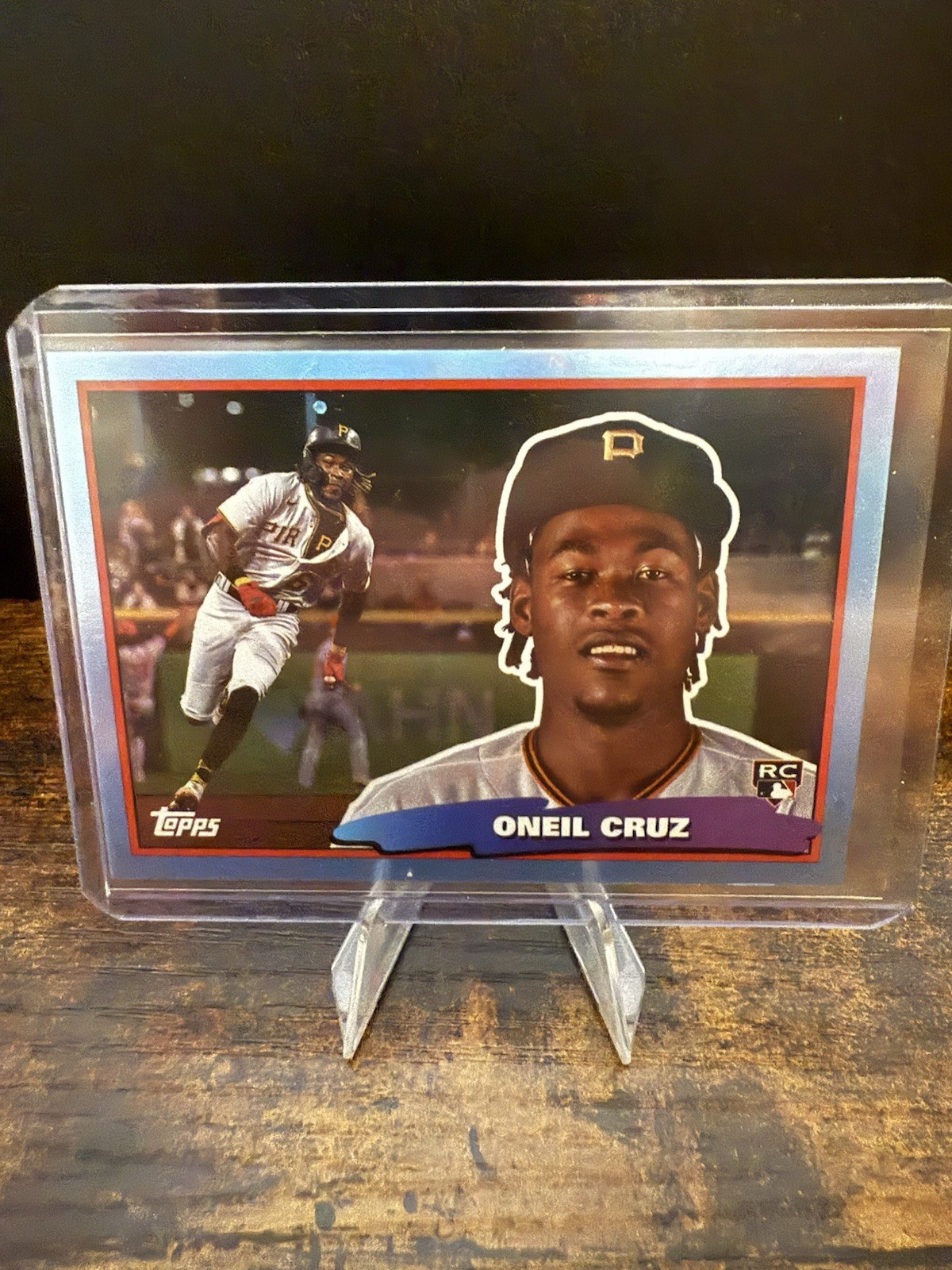 2022 Topps Archives – 1988 Topps Big Foil Oneil Cruz #88BF-4 Sky Blue (RC)