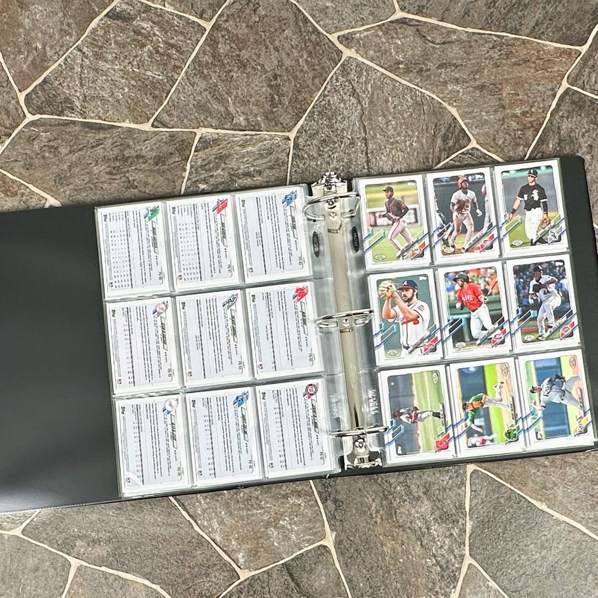 BCW 3″ Baseball Cards Collection Binder Solid Folder Holds 90 Pages 3 D Rings