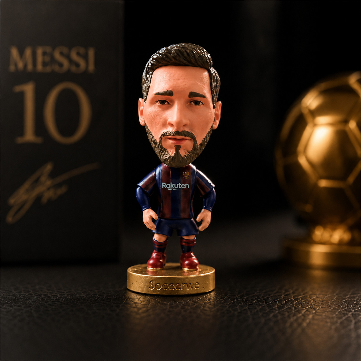 Argentina Messi Soccer Resin Statue Handcrafted Figure Collectible Gift