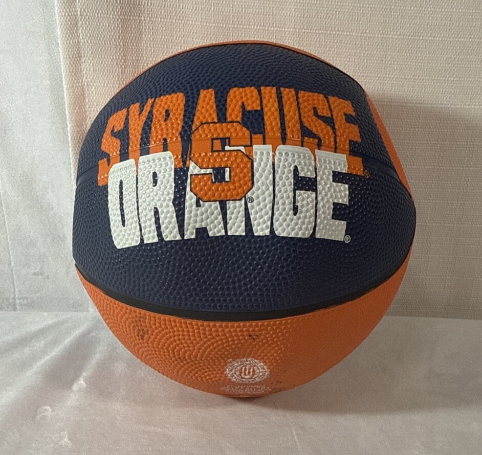 Syracuse Orange Small 7 inch Baden Orange and Blue Basketball Deflated