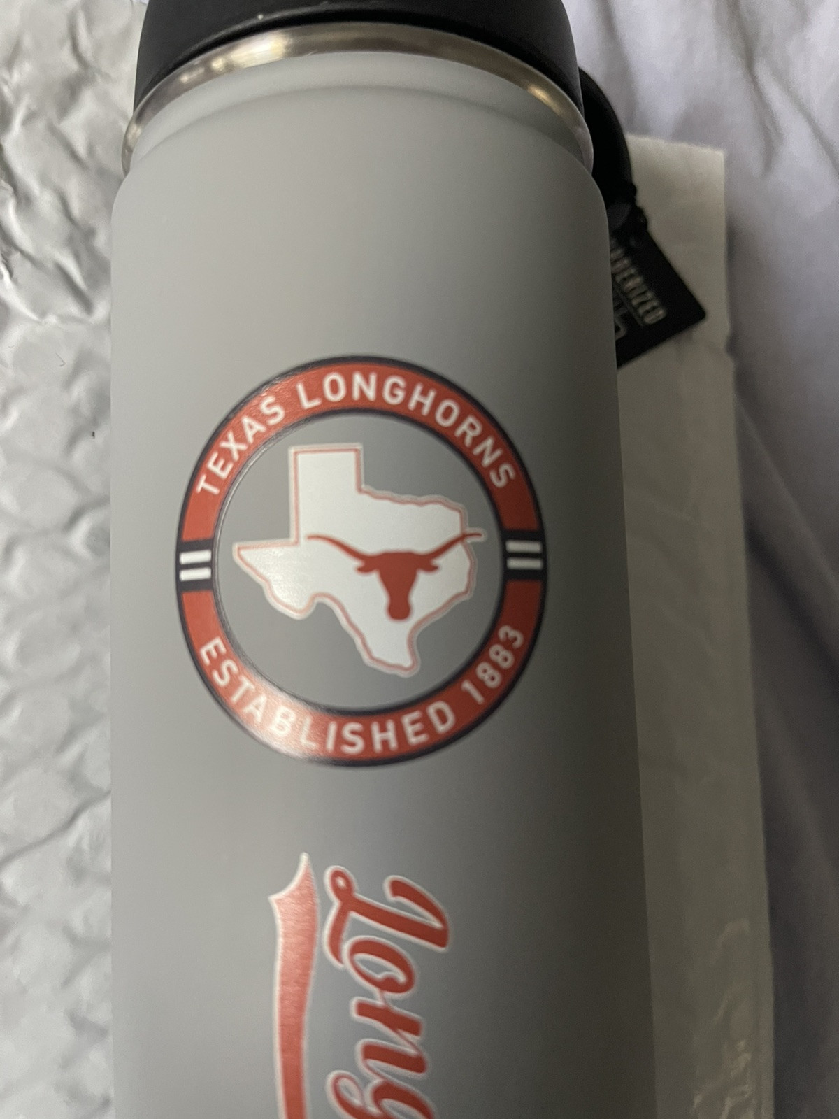 Texas Longhorns 22 Oz Stainless Steel Interior Tumbler, Rubberized. New W/Tags