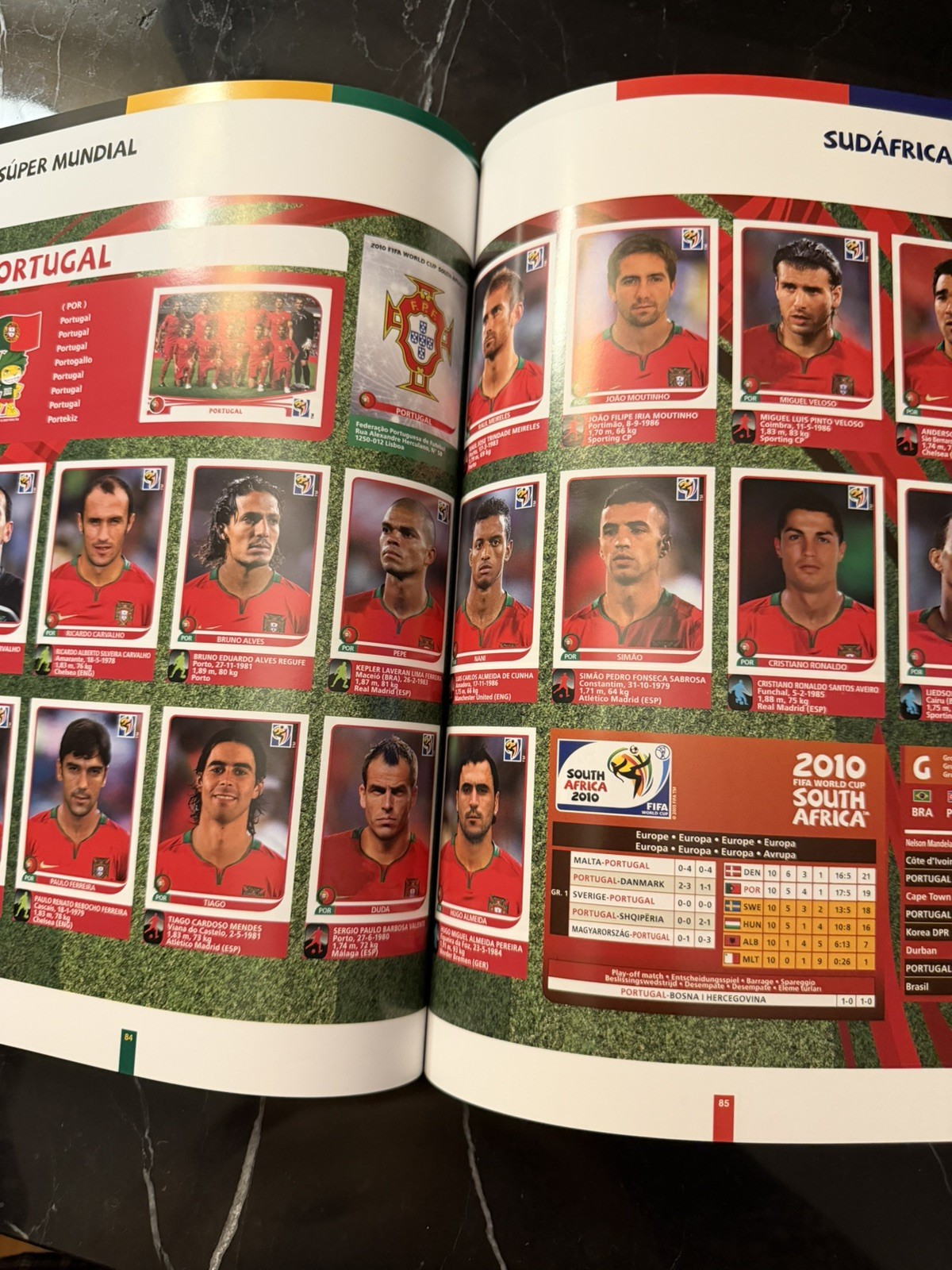 Panini FIFA World Cup South Africa 2010 Book With Printed Stickers Full Set