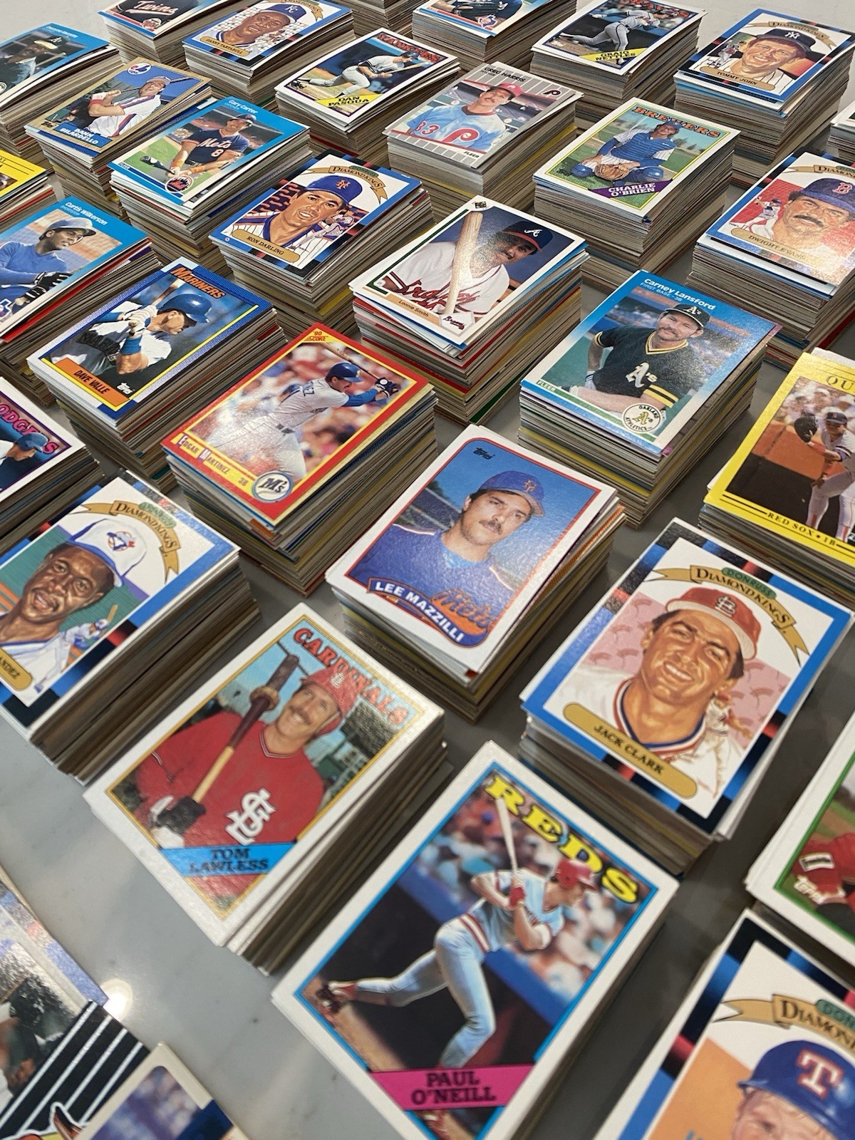 Vintage MLB Baseball Cards Lot Of 1000. 1980s, 1990s, 2000s, Great variety.