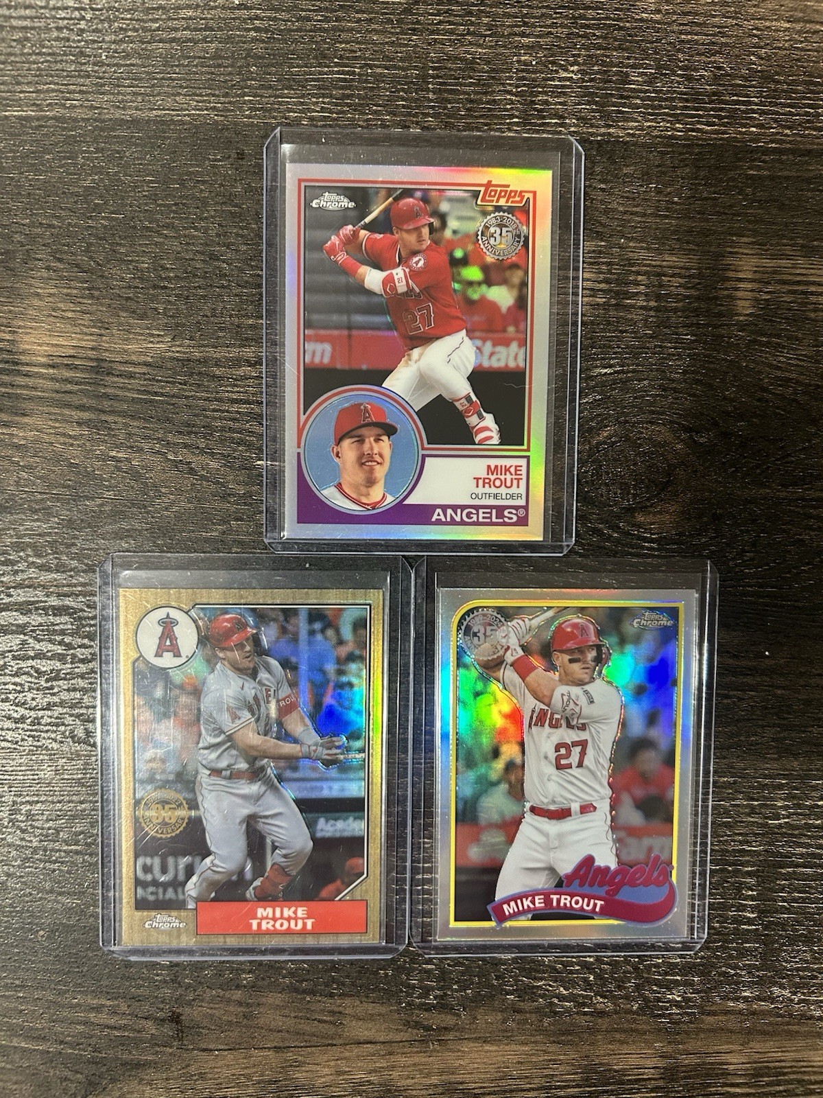 MIKE TROUT – 14 Card Lot – (2018-2026) – Inserts Variations Checkerboard Mojo