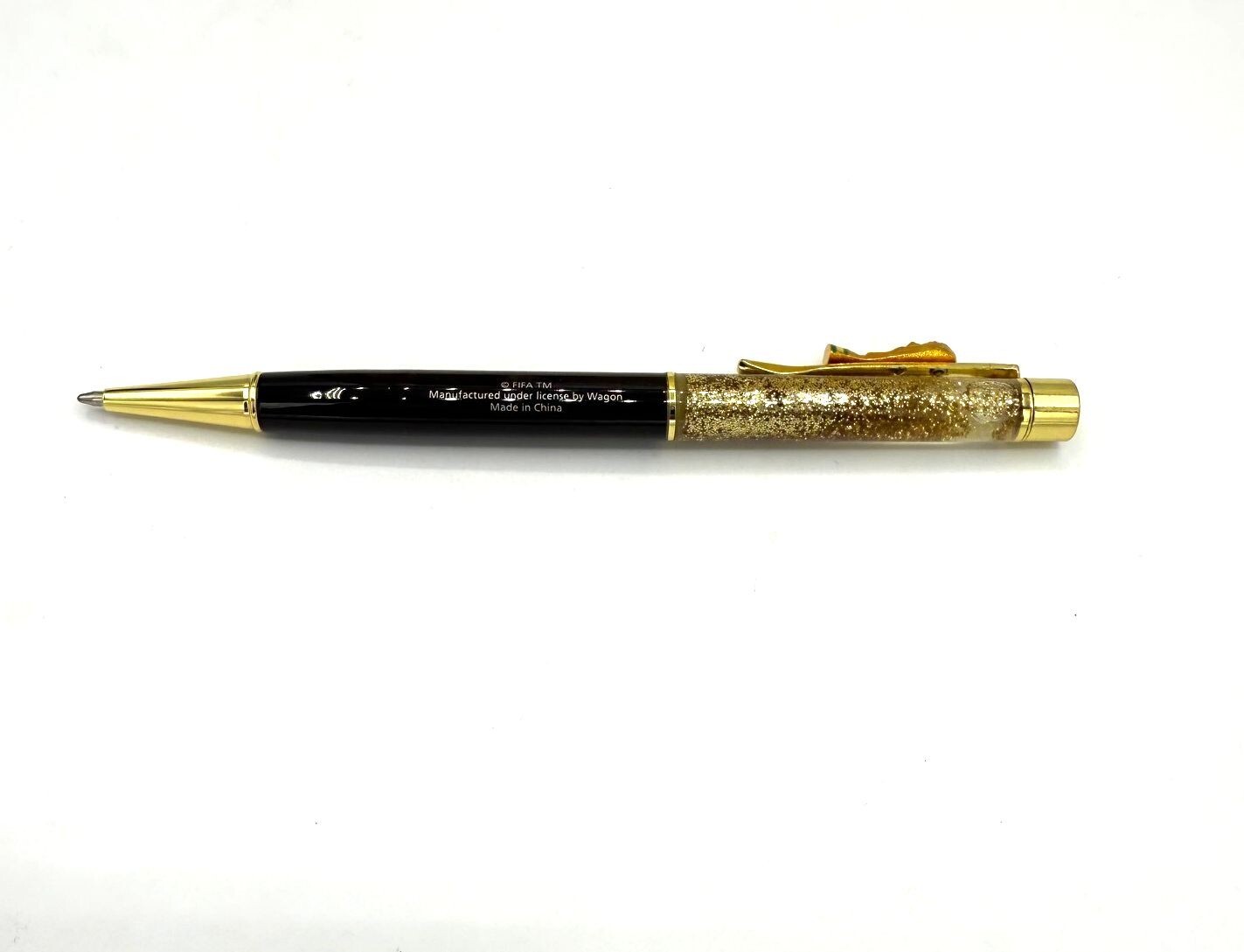 2022 FIFA WORLD CUP QATAR BLACK & GOLD 8″ NOTEBOOK & TROPHY PEN FREE SHIP