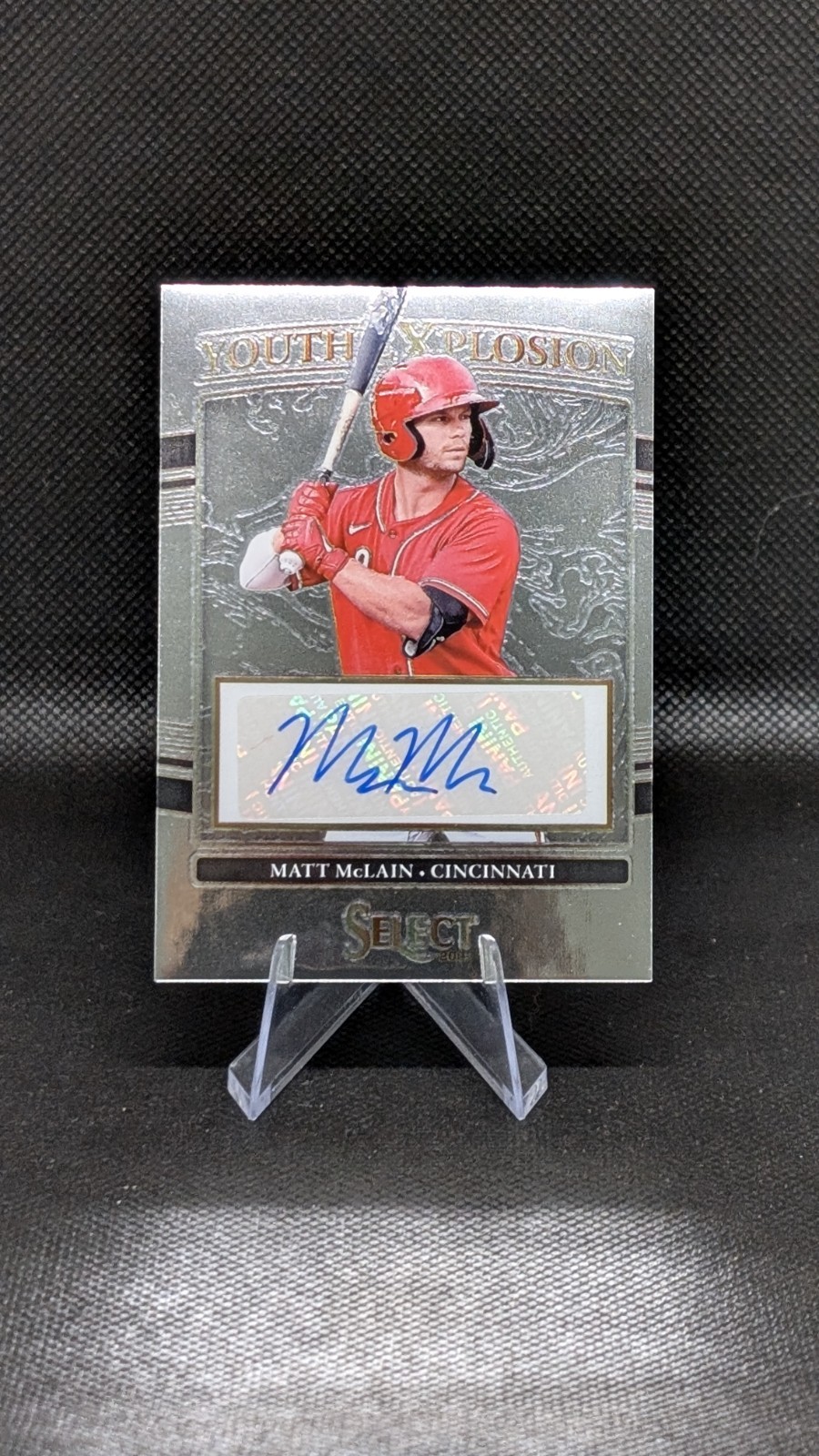 2022 Panini Select -Youth Explosion Signatures Matt McLain #YES-MM /299 (AU, RC)