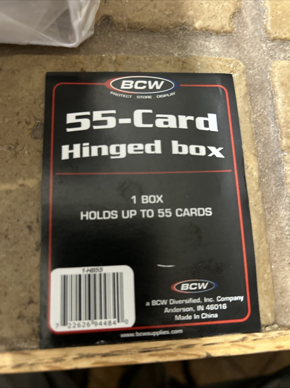 BCW 15 Count Clear Hinged Card Storage Boxes Case Holder Sports Trading Lot 15