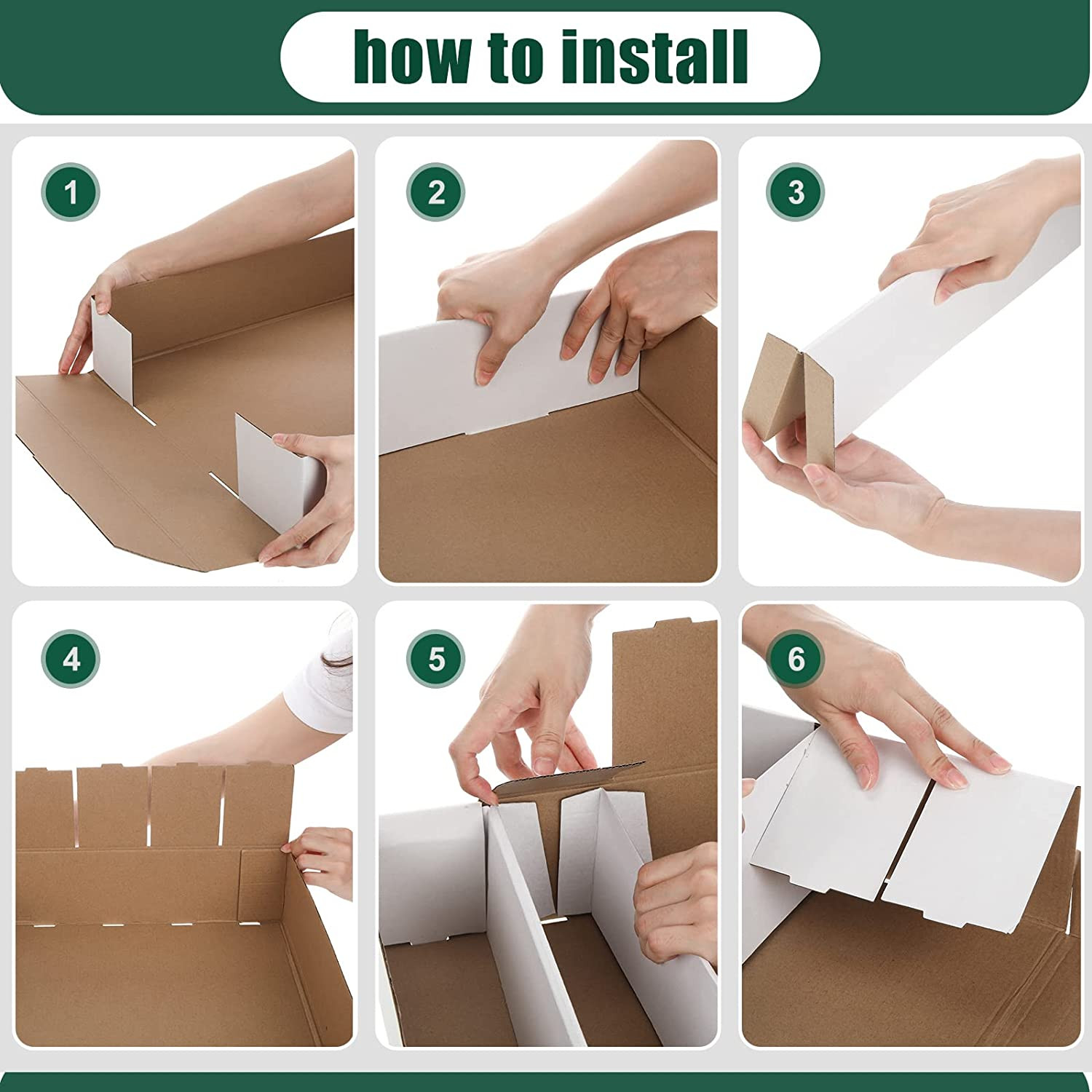 10 Pcs 5000 Count Card Storage Boxes for Trading and Gaming Cards White Cardboar