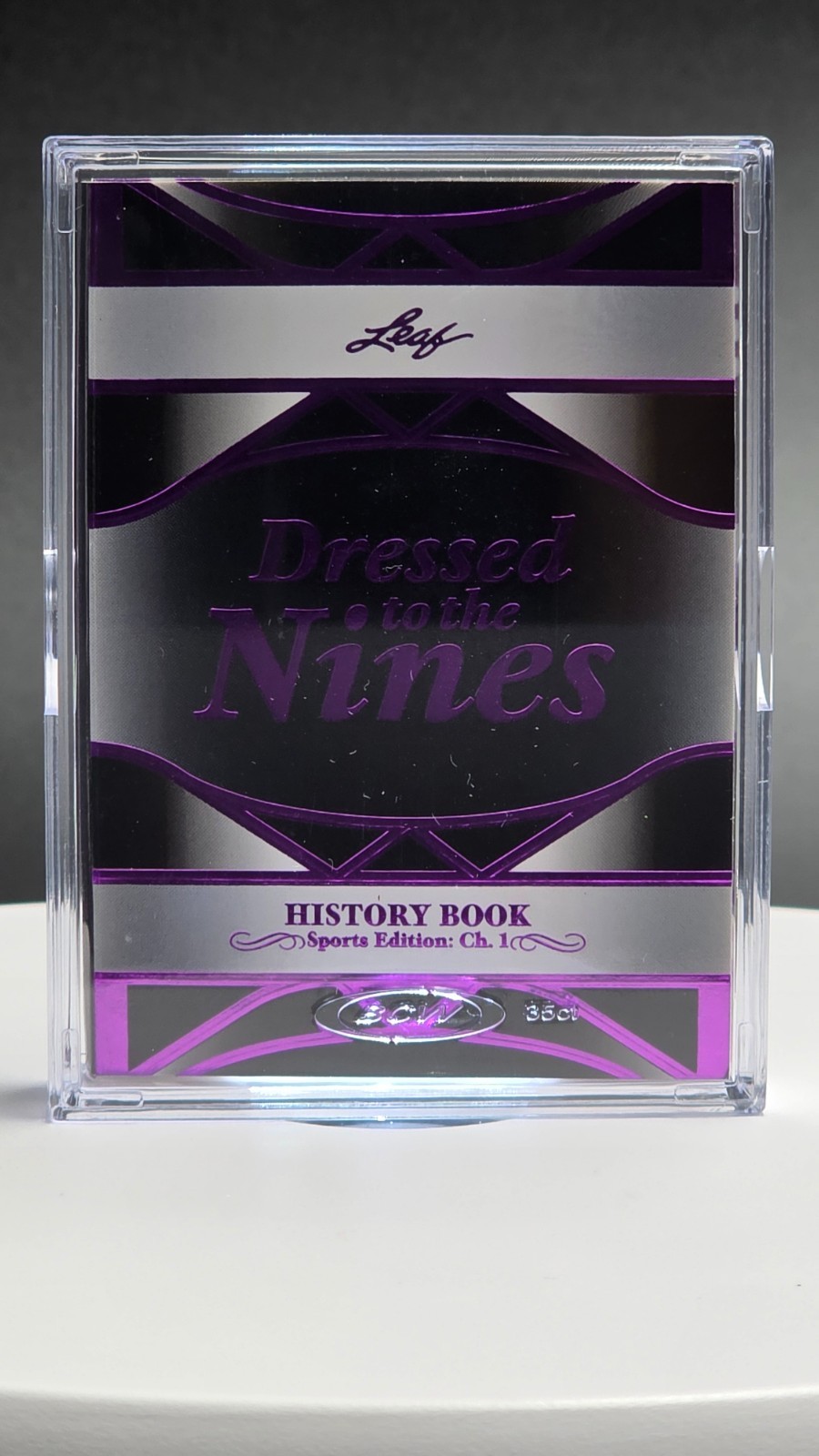 🏀”2/10″ – RARE 2023 Leaf History Book – Dressed To The Nines – PURPLE RELICS🏀