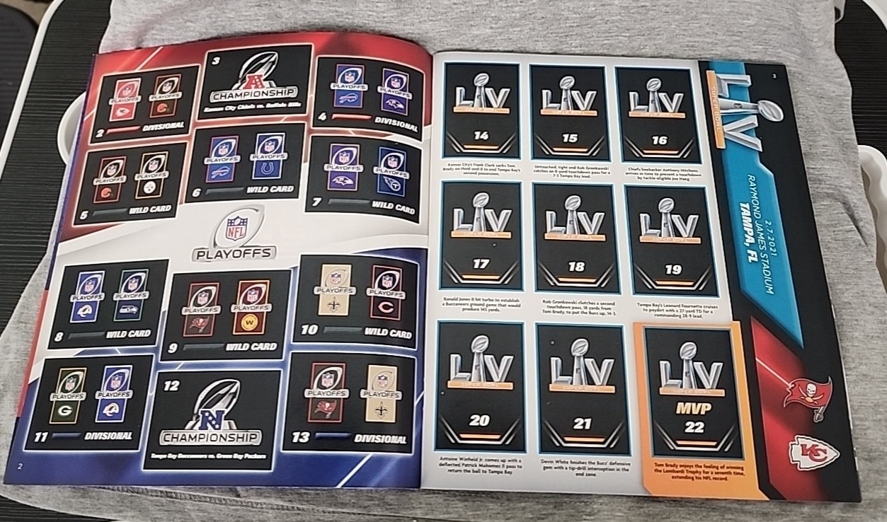 2021 Panini NFL Sticker Card Collection Book (Never Used)