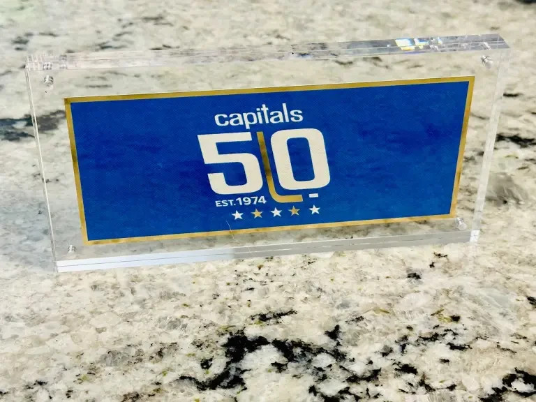 Washington Capitals 50th Anniversary Gift Box Patch Pins Puck Ticket New