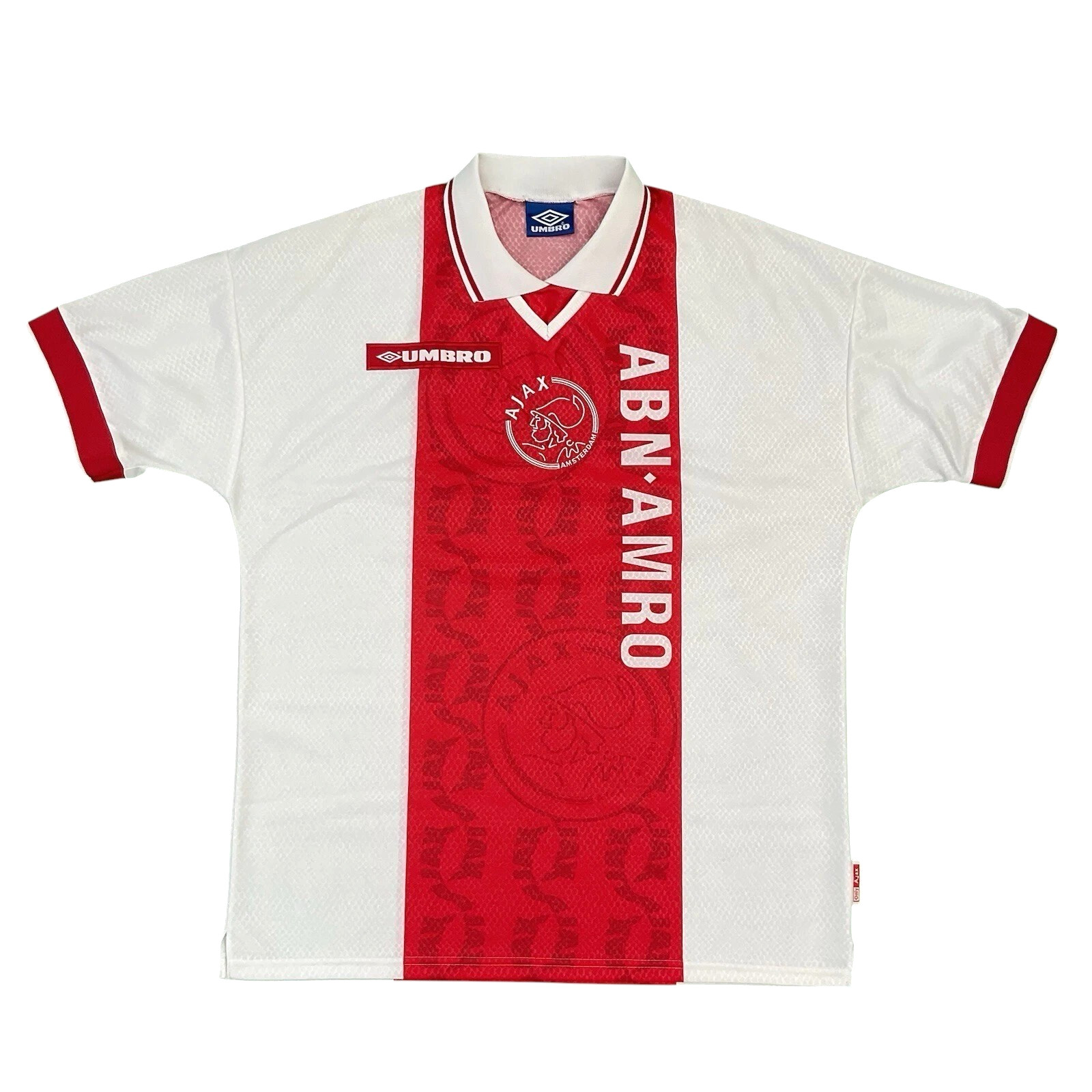 AJAX 1998-99 HOME FOOTBALL SHIRT XL ADULT UMBRO (MINT) VINTAGE