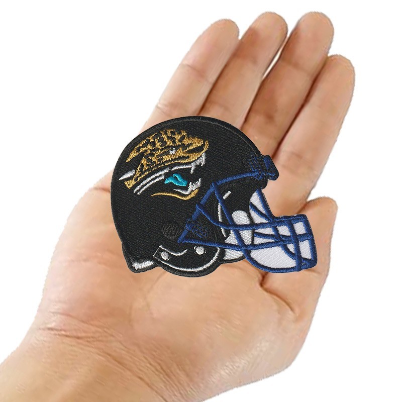 10 pcs Jacksonville Jaguars Helmet Logo Size 3.3 in x 2.5 in Sew Iron On Patches
