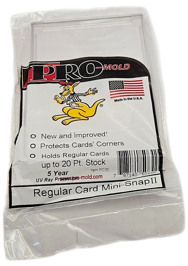 (Box of 30) Pro-Mold Mini Snap Tite Card Holders 20pt Size Arrow Corners PC1 II
