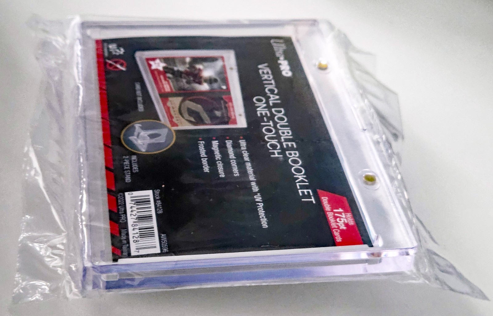 5 Ultra Pro Vertical Booklet One Touch Magnetic Sports Card Holders Stand Case