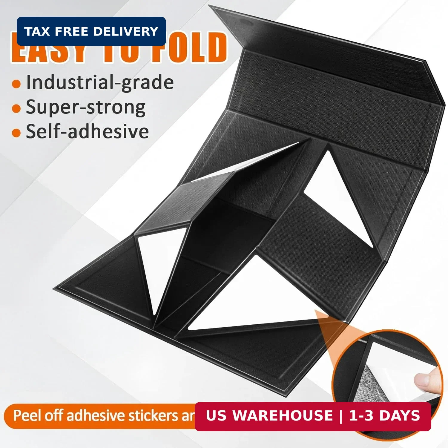 Semi Rigid Card Holder & Magnetic Storage Box Case for Trading Cards – 1ct Black
