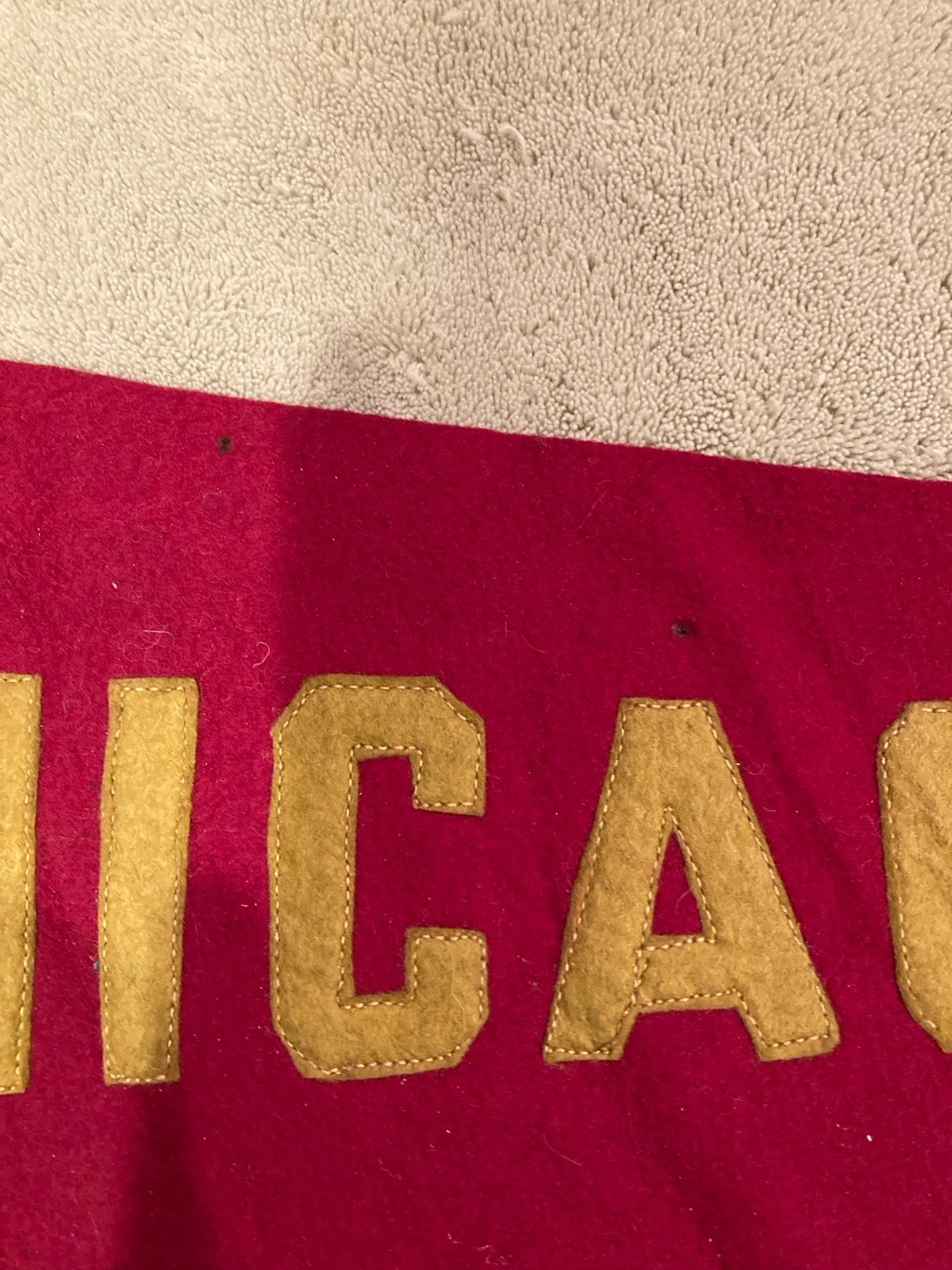🔥Vintage Chicago Red Felt Pennant 23” Pre 1950’s
