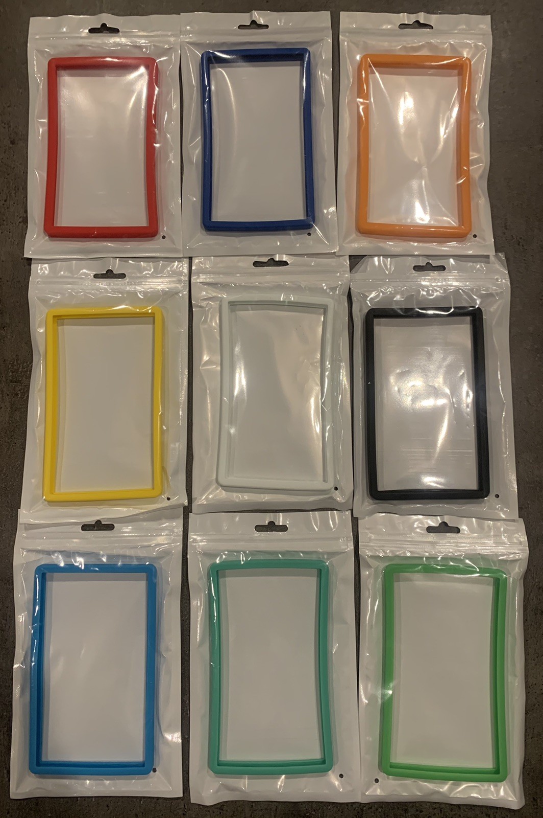PSA Card Slab Bumper Guard Protector Lot – TPU – 9x Solid Colors