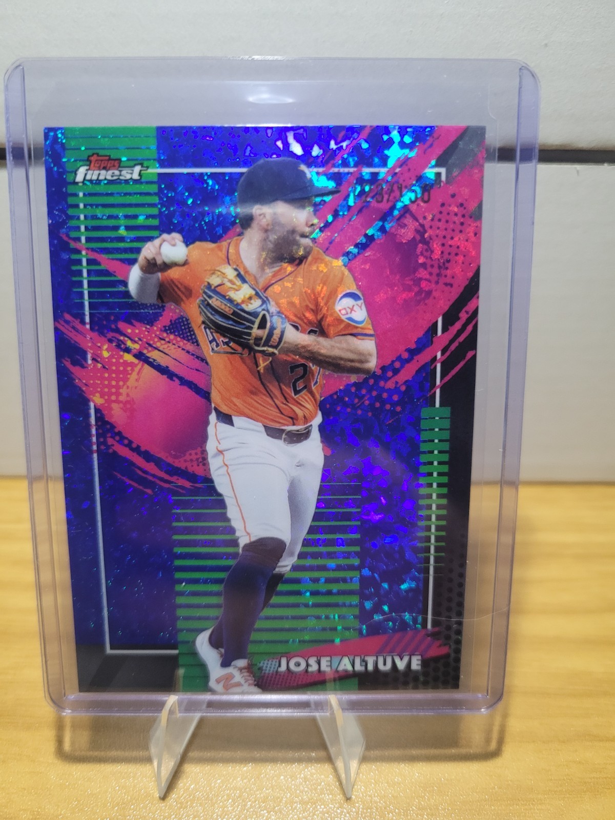 2026 Topps Finest Jose Altuve Rare Blue Mini Diamond Refractor /150 #209