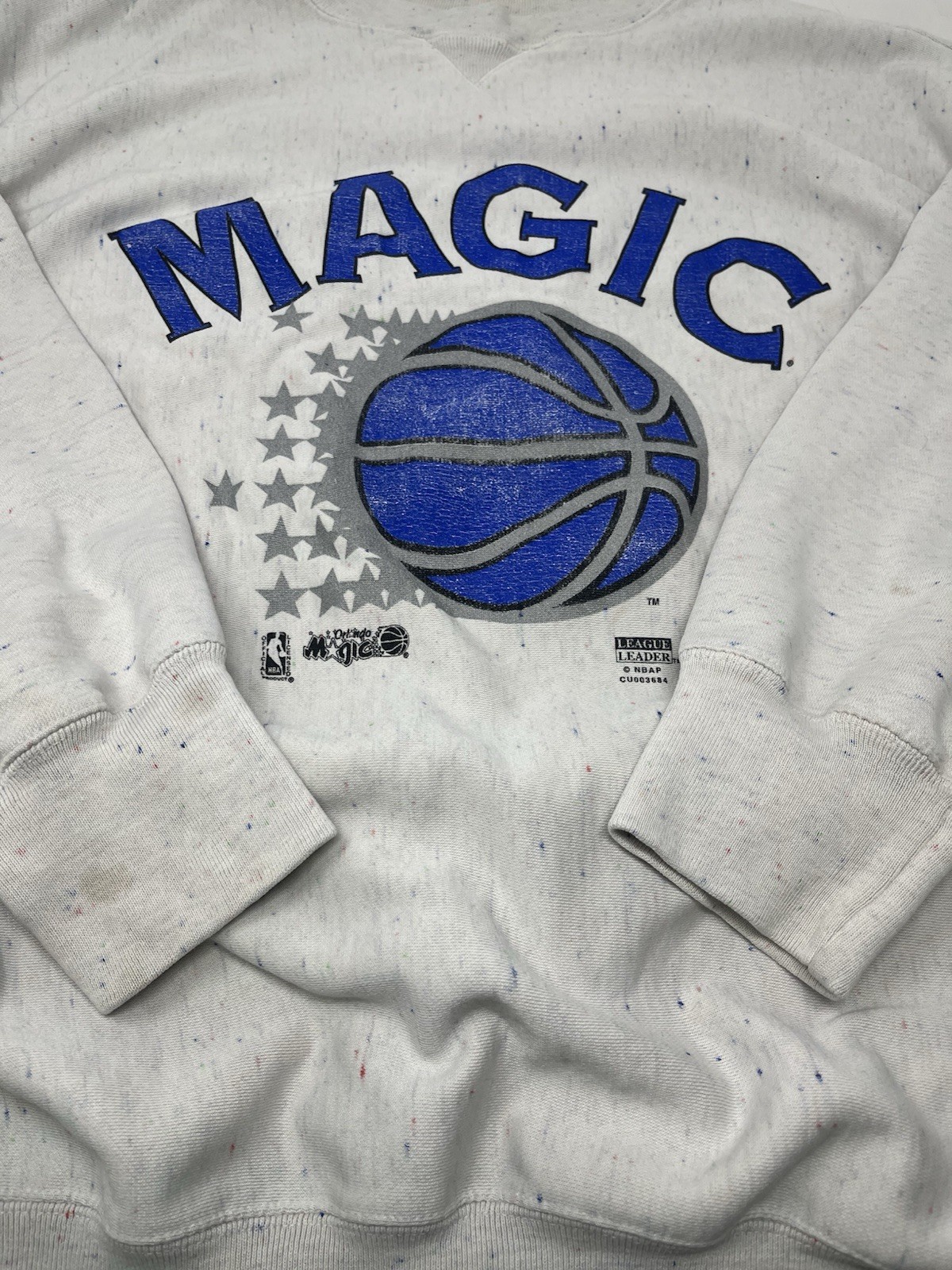 Orlando Magic NBA League Leader White Gray Crewneck Sweatshirt (XL/XXL)