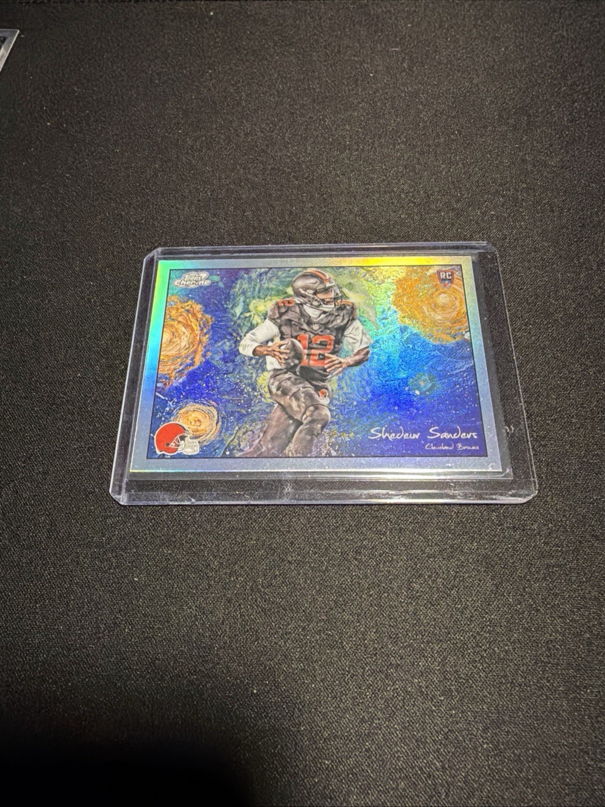 2025 Topps Cosmic Chrome Shedeur Sanders Stars In The Night Rookie Insert SP