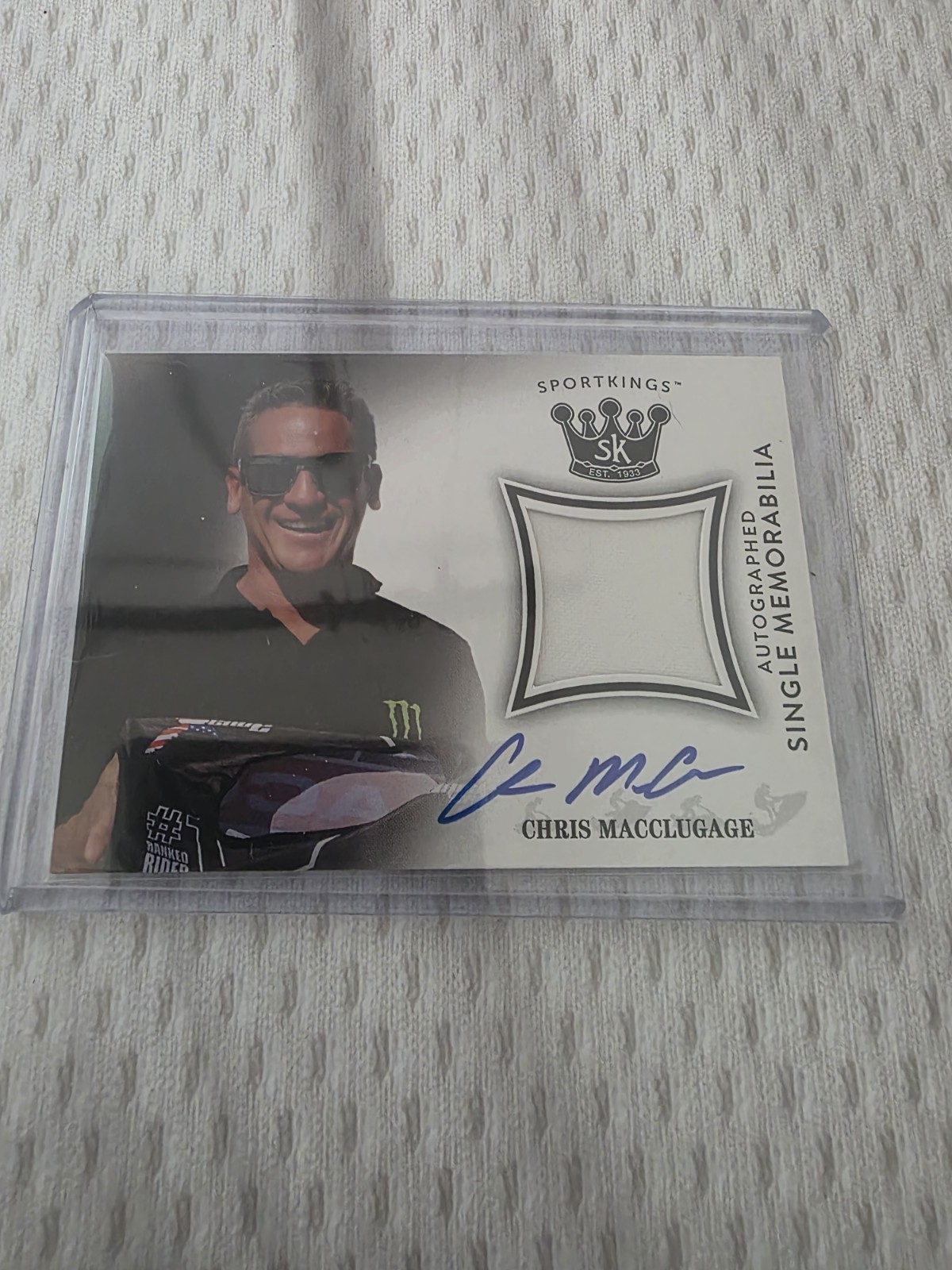 2018 Sage Sportkings Auto Memorabilia Chris Macclugage #AM-CM1 Auto Patch