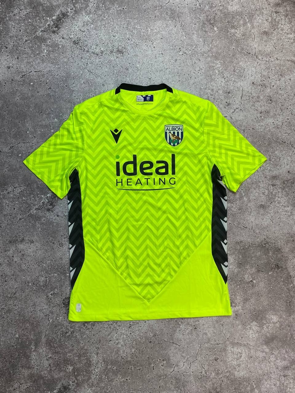 West Bromwich Albion 2024/25 Goalkeeper Shirt Macron WBA Lime Green Jersey XL