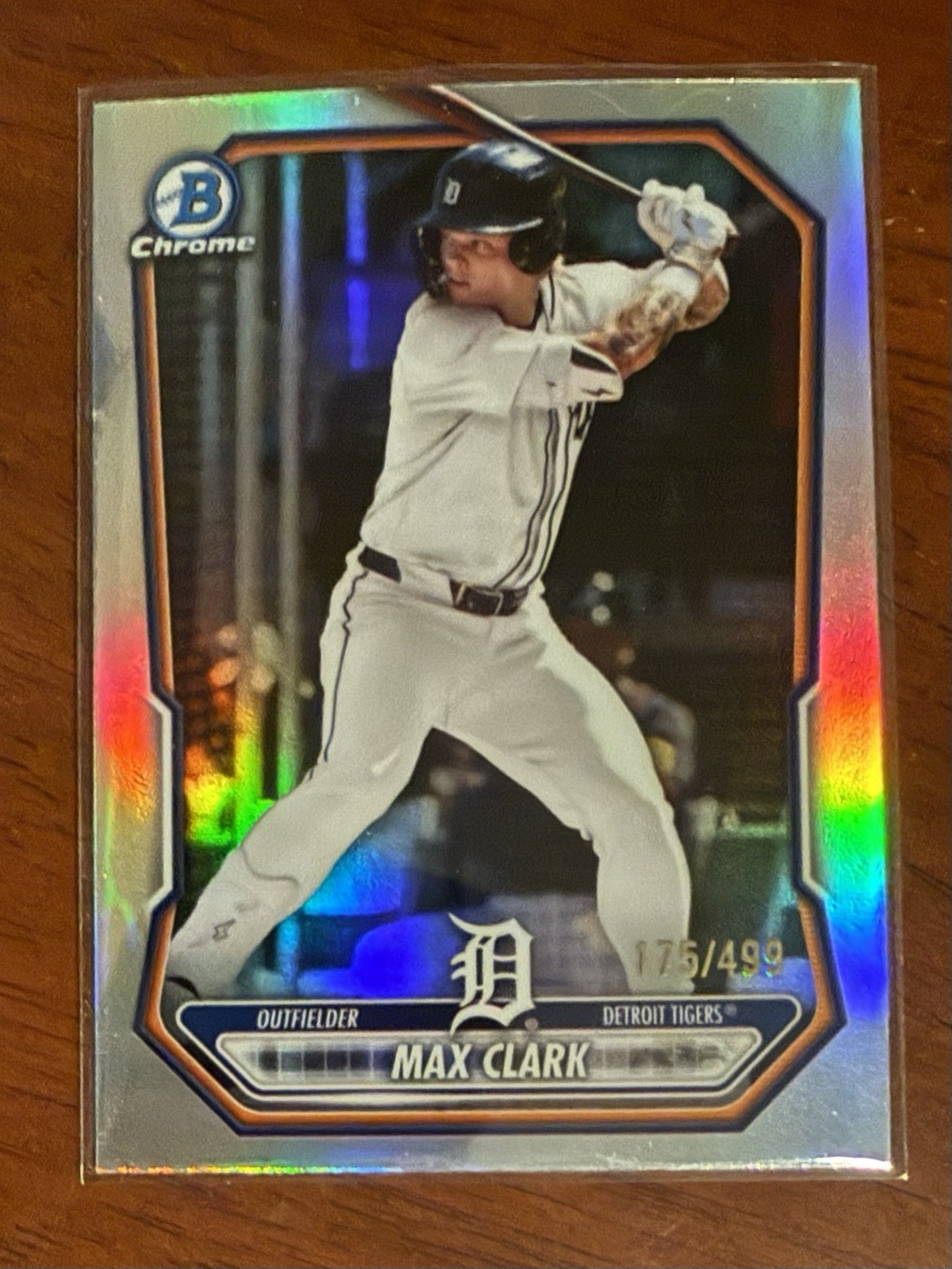 2026 Bowman Baseball Chrome Prospects Max Clark #BCP-2 RC Refractor /499 Tigers