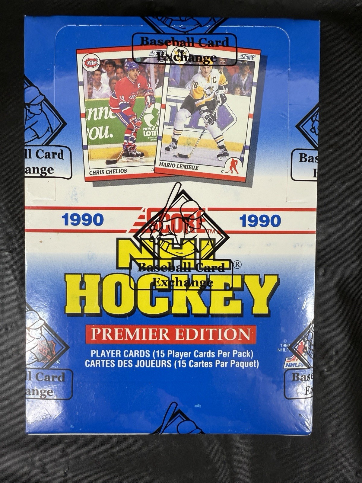 1990/91 Score Canadian Bi-Lingual Hockey Hobby Box BBCE FASC Verified Lindros RC