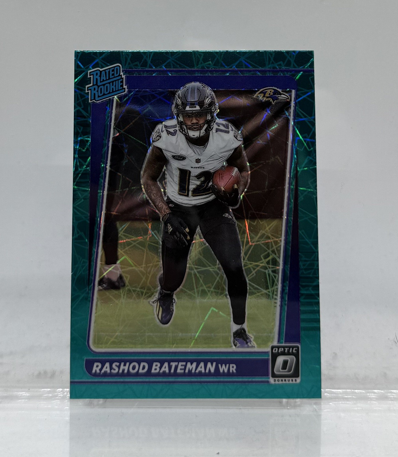 2021 Rashod Bateman Panini Rated Rookie RC Donruss Optic Teal Velocity #210