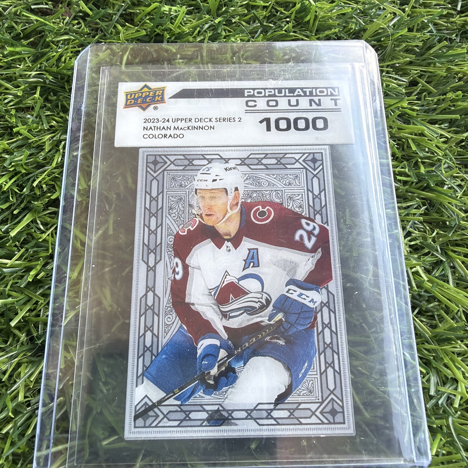 2023-24 Upper Deck Series 2 Population Count 1000 Nathan MacKinnon #PC-42