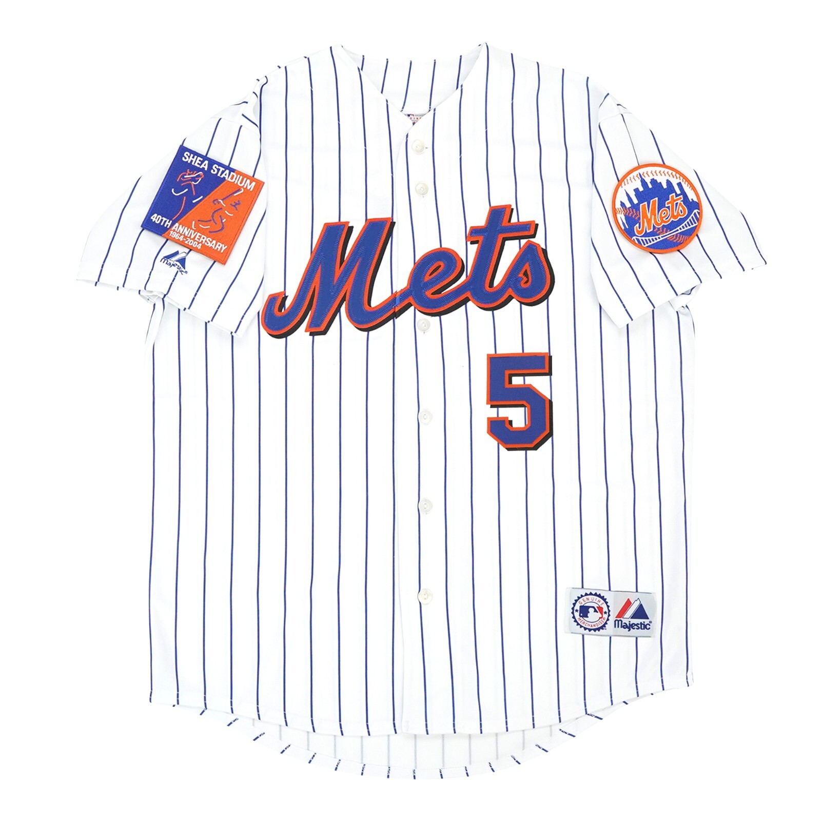 David Wright 2004 New York Mets Shea 40th Patch (Home/Road/Alt) Men’s Jersey