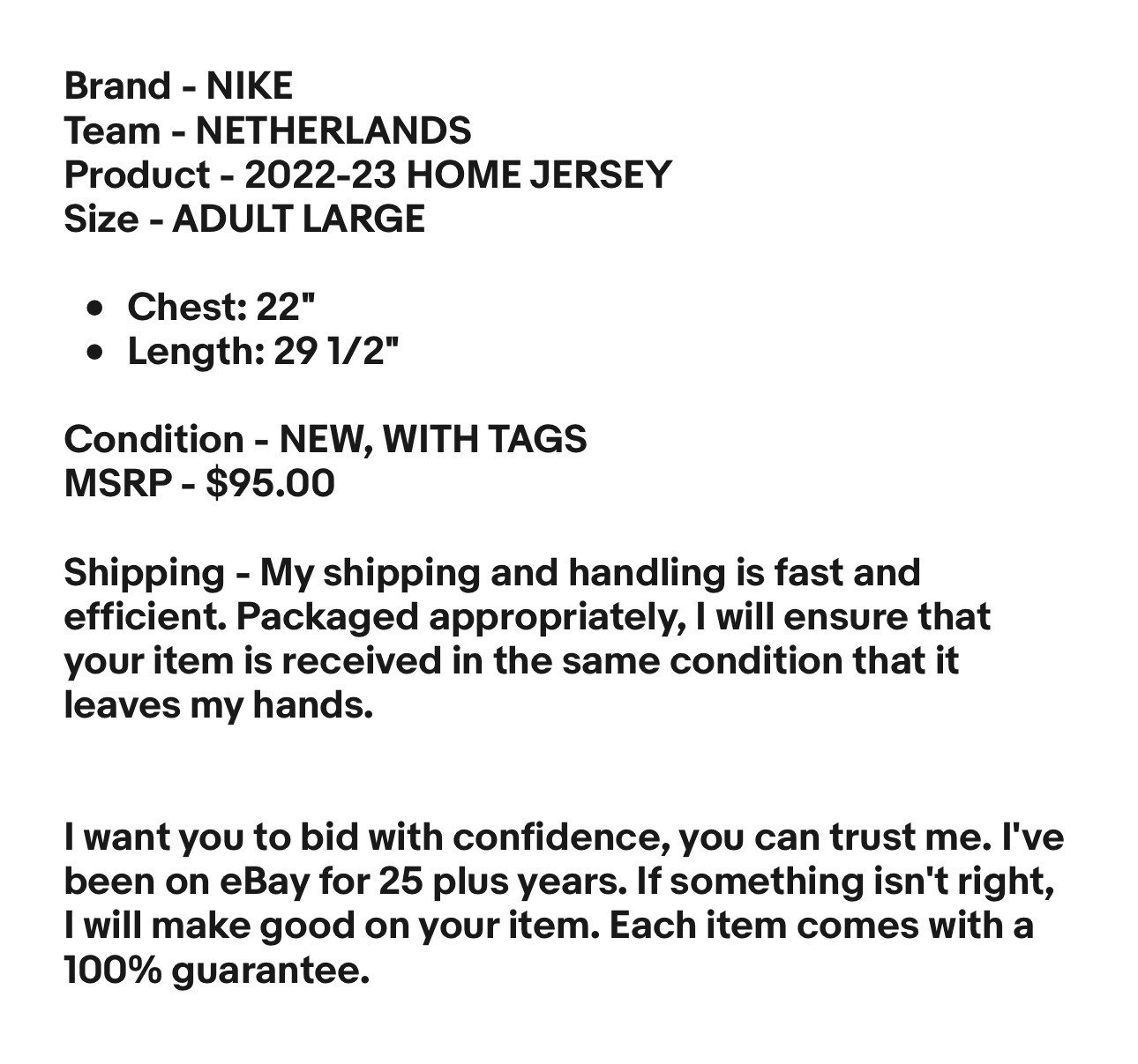 Nike DriFit 2022-23 NETHERLANDS Gold/Yellow Home Soccer Jersey DN0694-845 Mens L