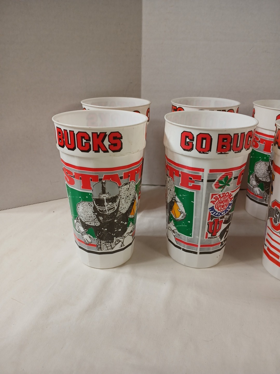 Ohio State Buckeyes College Football Plastic Cup Lot Of 21 Drinking Cups Bucks