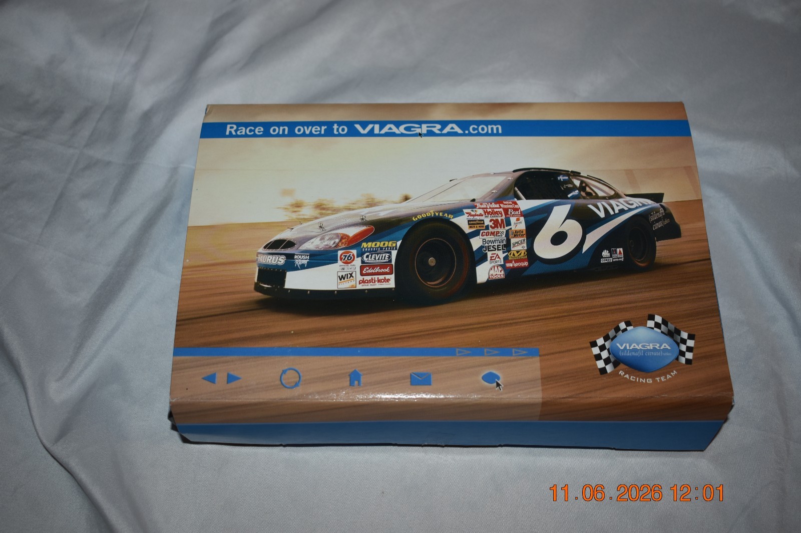 NASCAR #6 Mark Martin VIAGRA MOUSE 2002 , New in Opened Box, VIAGRA Racing Team