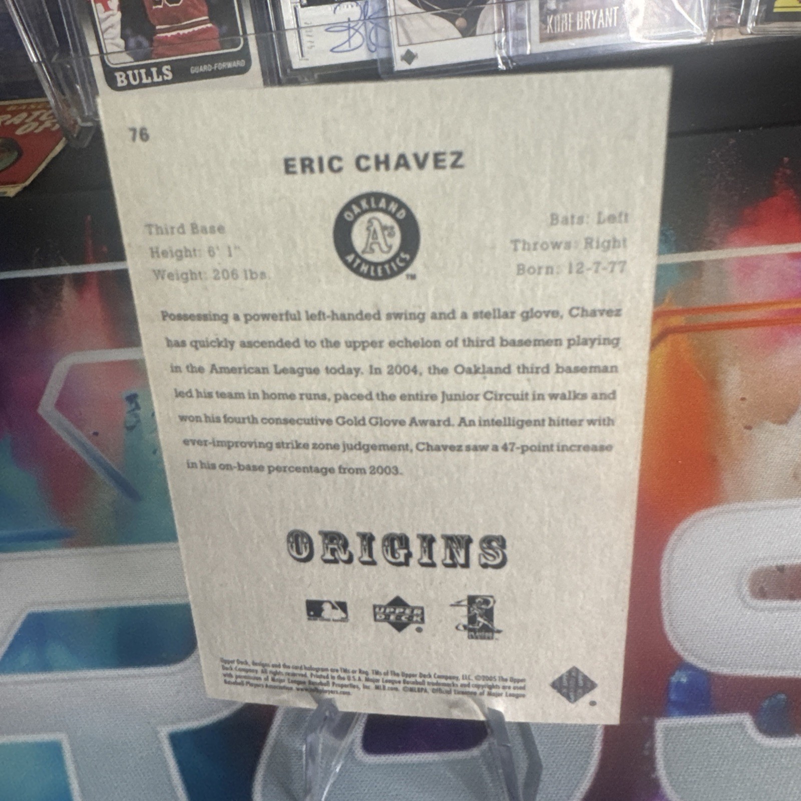 2005 Upper Deck Pro Sigs #77 Eric Chavez /50 – Oakland Athletics