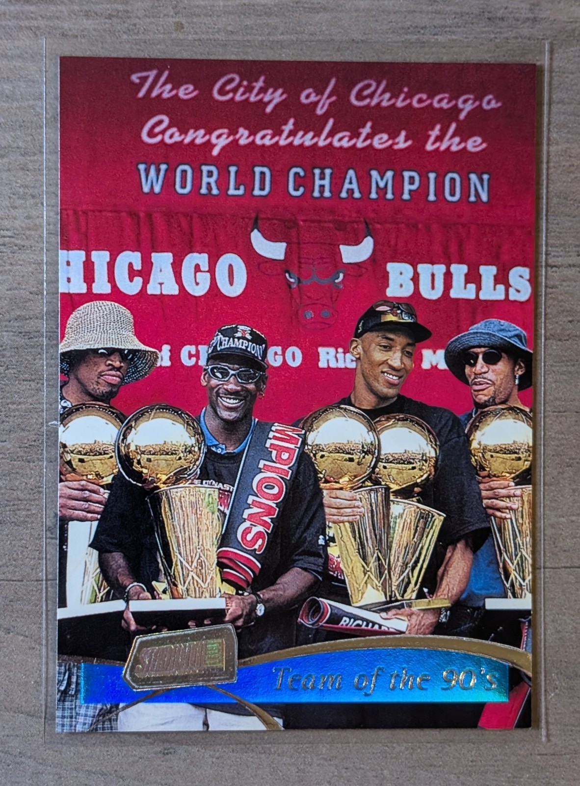 1997-98 Topps Stadium Club Team of the 90’s Jordan, Rodman, Scottie Pippen #5
