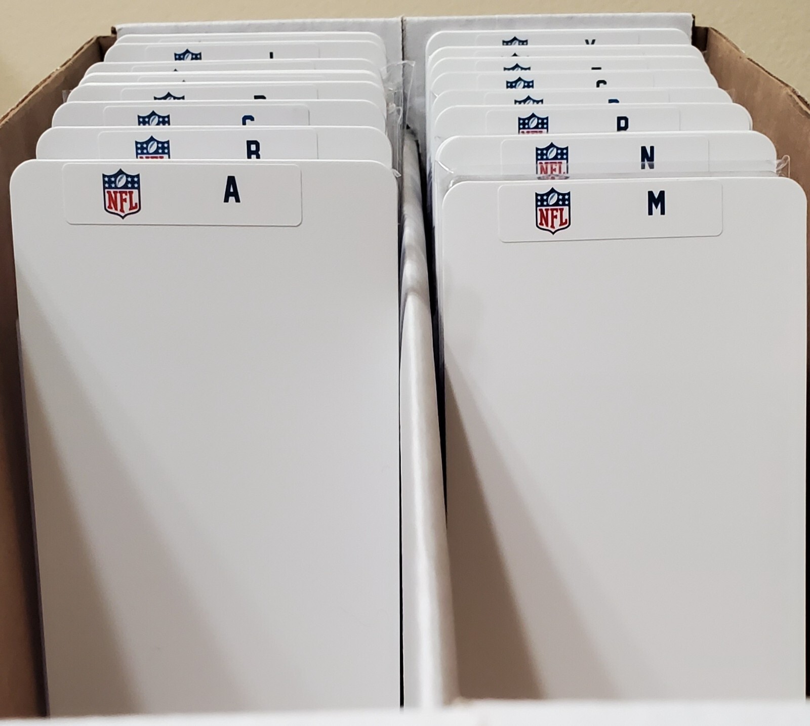 (26) GRADED Slab & Sports Card Dividers with 26 FREE NFL A-Z Labels Set