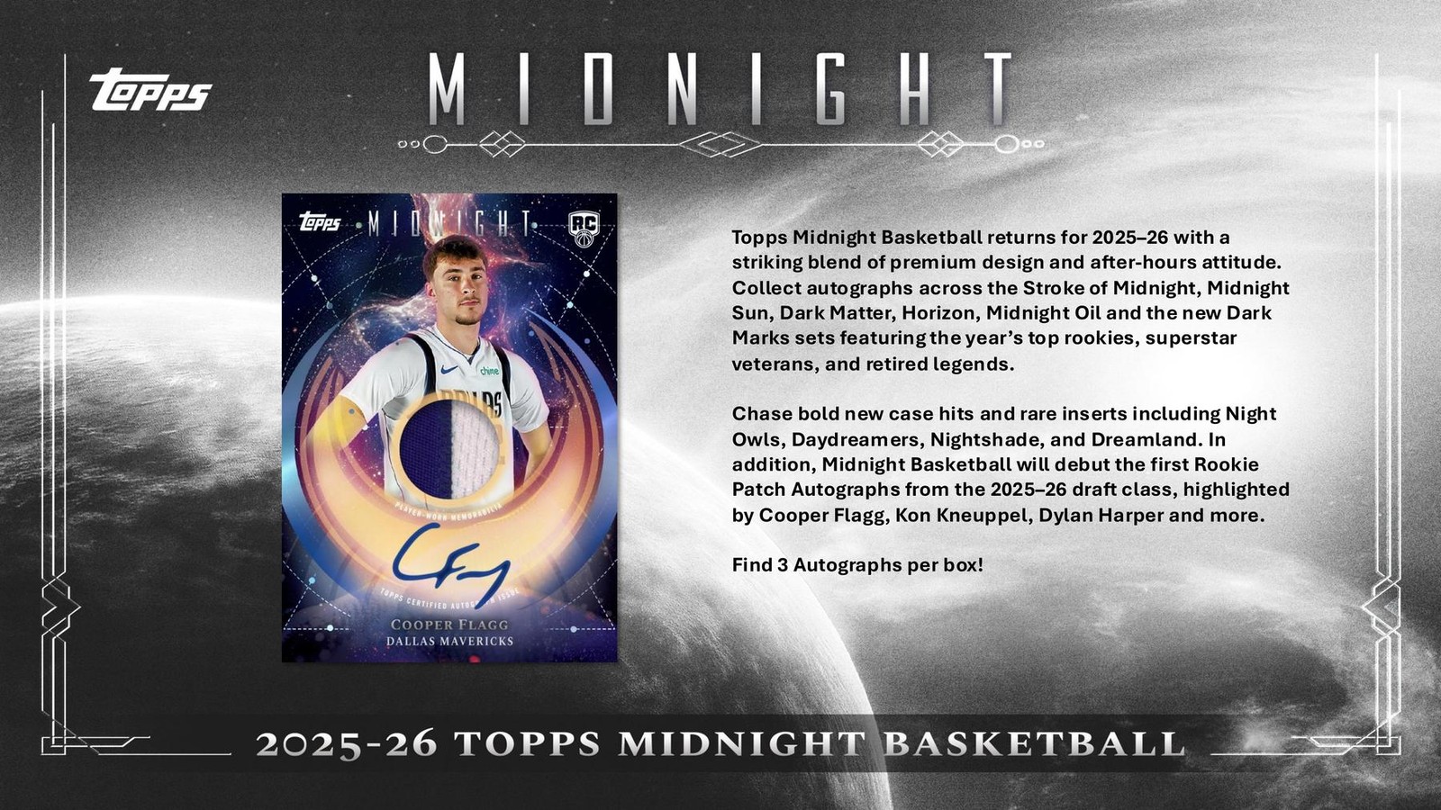 2025/26 TOPPS MIDNIGHT BASKETBALL HOBBY BOX