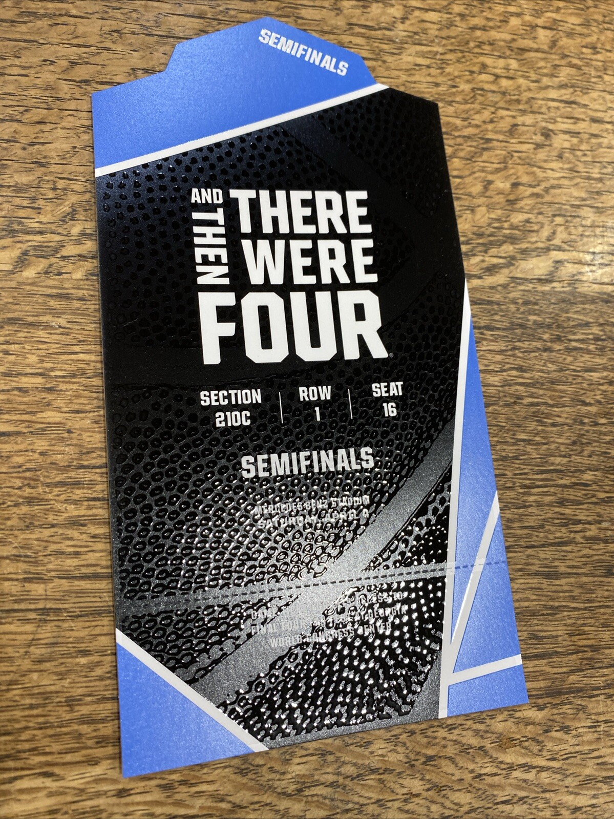 Rare 2020 Men’s NCAA Final Four Atlanta Semi & Championship Tickets Spot Gloss
