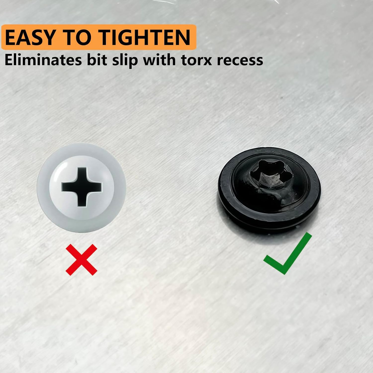 (30 Pcs) #8×1-1/2″ T20 Torx Head Wood Screws Self Tapping Black Truss Screws Rus