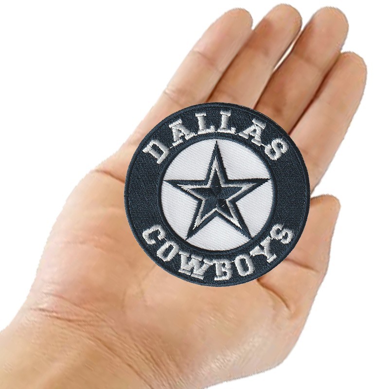 10 pcs Dallas Cowboys Football Logo Size 2.8 in x 2.8 in Sew Iron On Patches