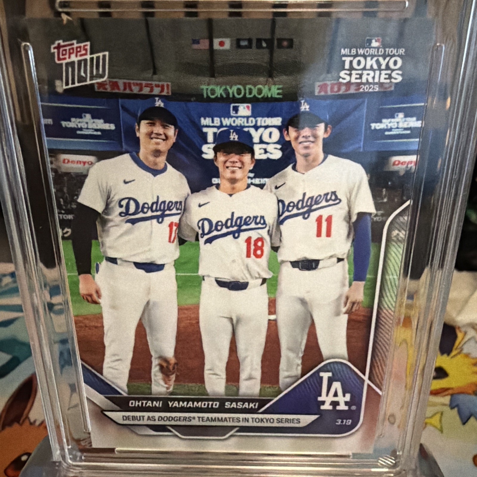 2025 Topps Tokyo Series Shohei Ohtani, Yoshinobu Yamamoto, Roki Sasaki RC