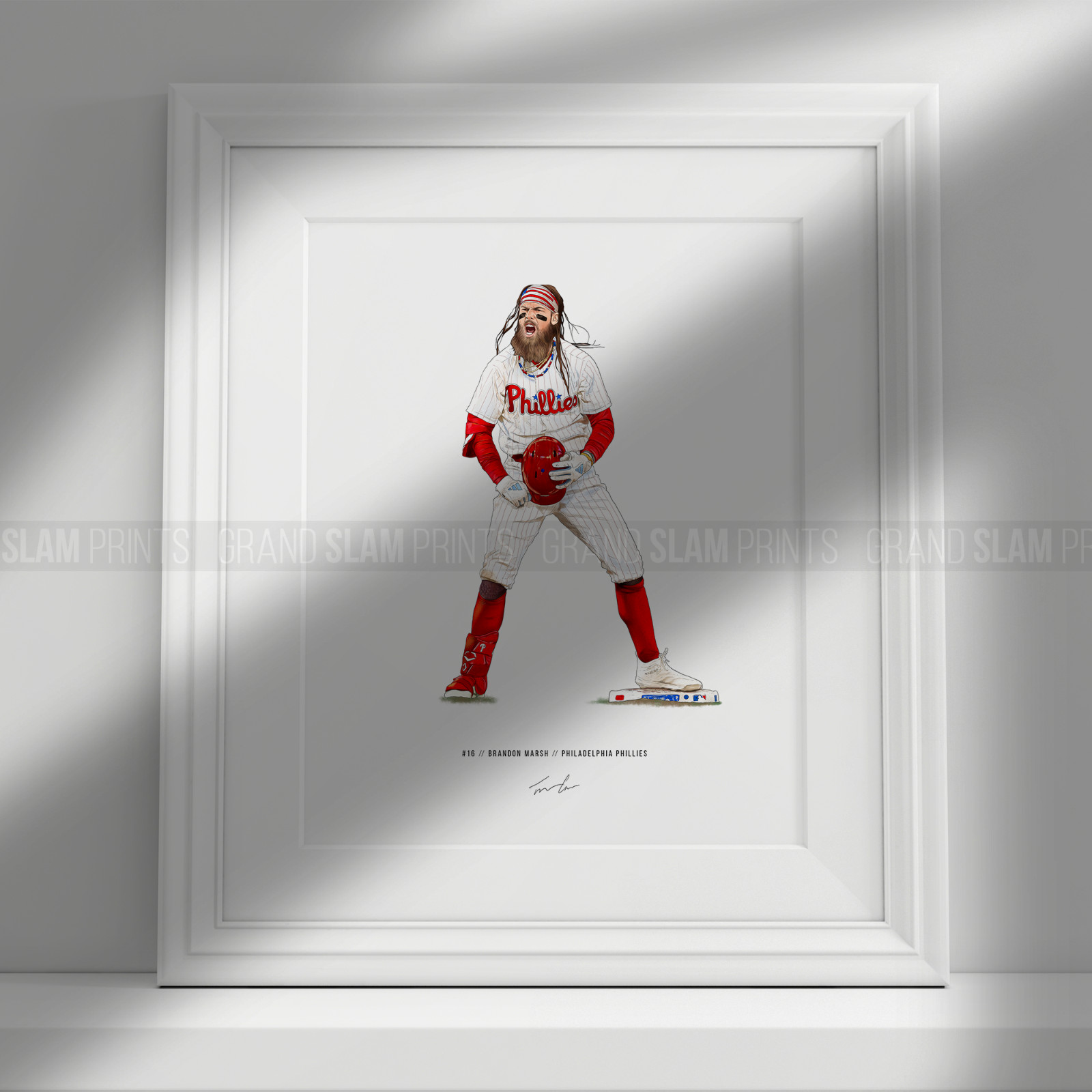 Brandon Marsh Philadelphia Phillies Baseball 8×10 Print Poster Art Illustrated