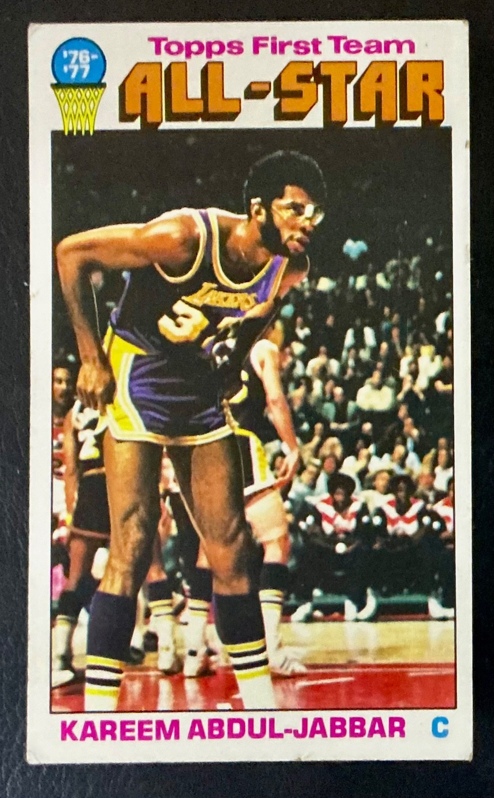 1976-77 Topps # 126 Kareem Abdul-Jabbar Oversized Card