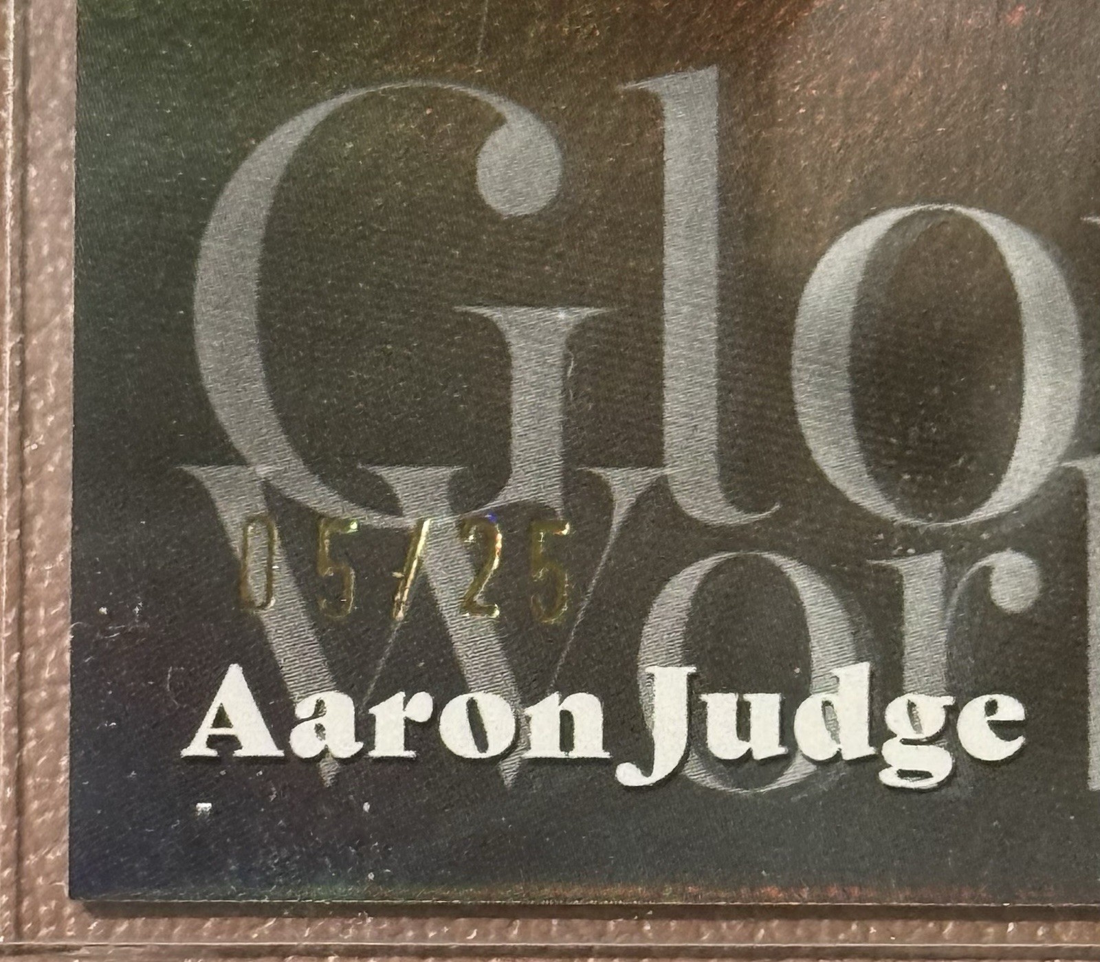 2026 Topps Series 2 Glove Work GW-32 Aaron Judge Orange /25 NY Yankees