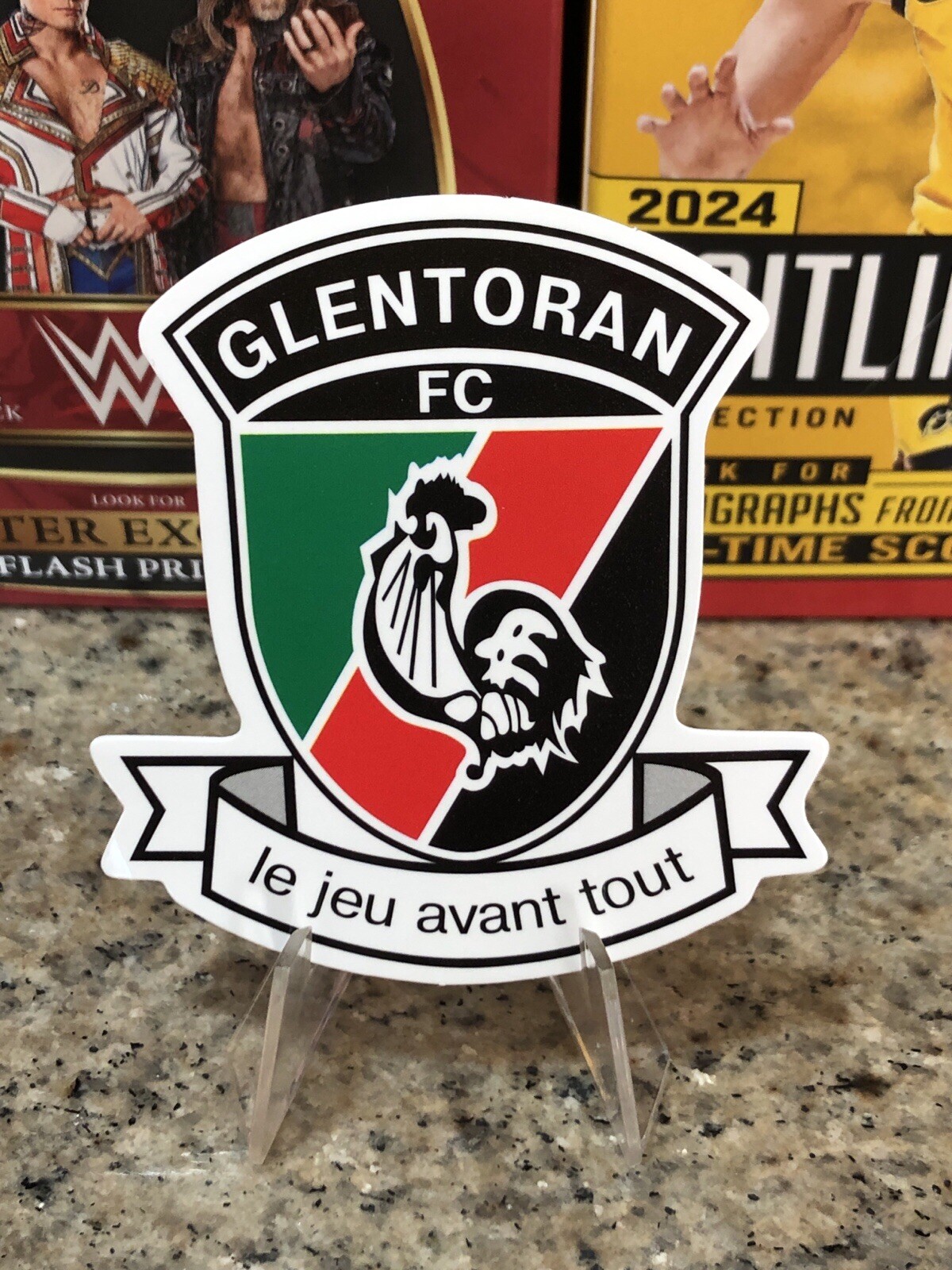 Glentoran F.C. Soccer Logo 2.5in Premium Decal Sticker Ireland