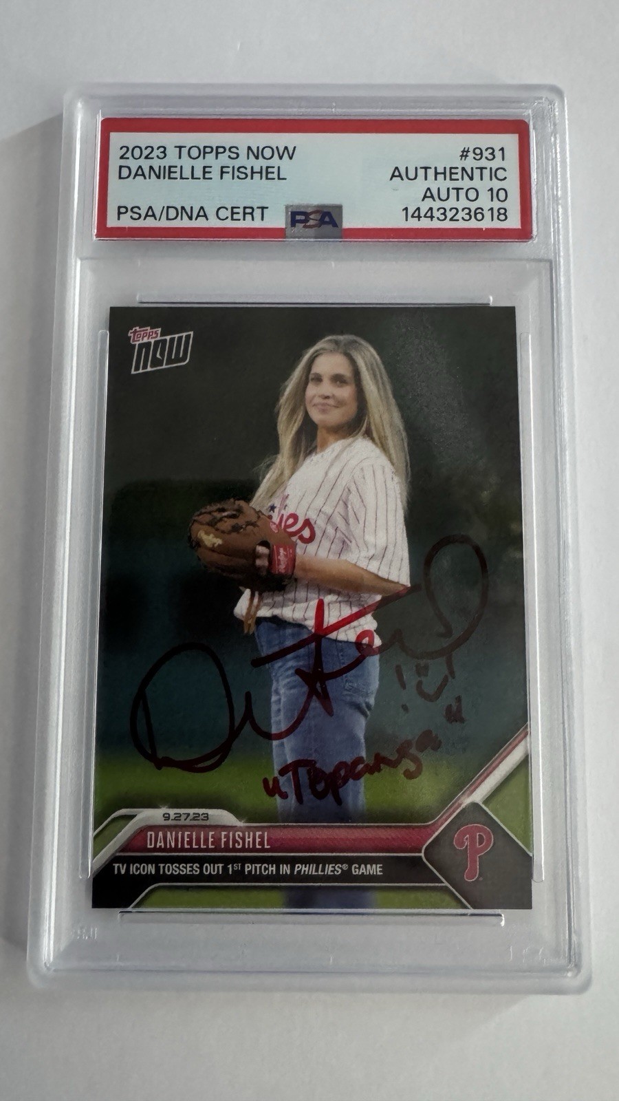 Danielle Fishel Signed Auto 2023 Topps Now #931 Boy Meets World PSA Auto 10