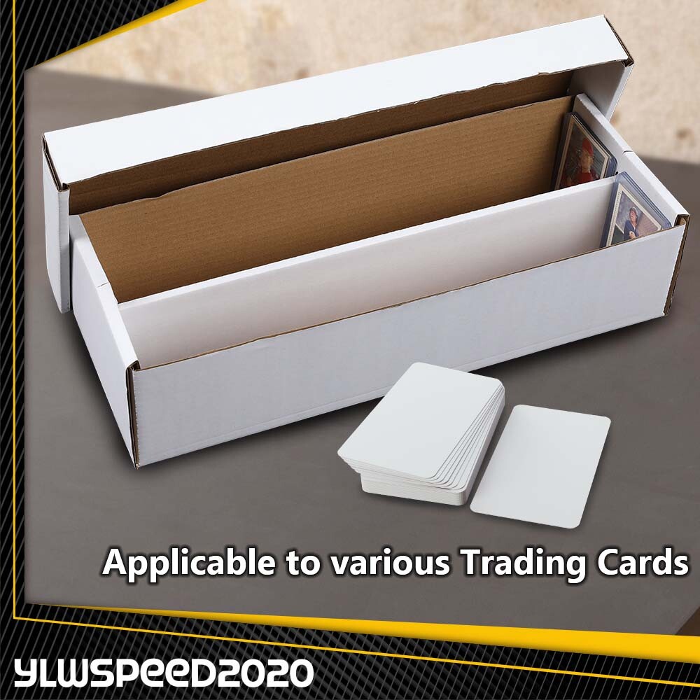 2 Row 1600 CT Hold over 300 3×4 Toploads Sports/Trading Card Shoe Storage Box